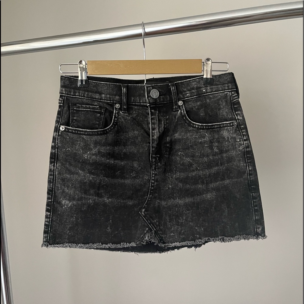 Express Size 0 denim mini skirt